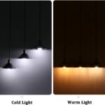 FIRVRE Negro Industrial 3 luces lámparas de techo Diseño retro colgante dorada Loft E27 1