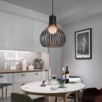 XINYANSEE E27 Industrial Colgante de Luz, Retro Araña de Jaula Metal Lámpara de Techo 2